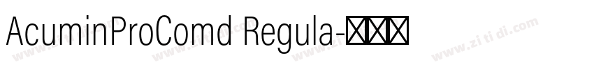 AcuminProComd Regula字体转换